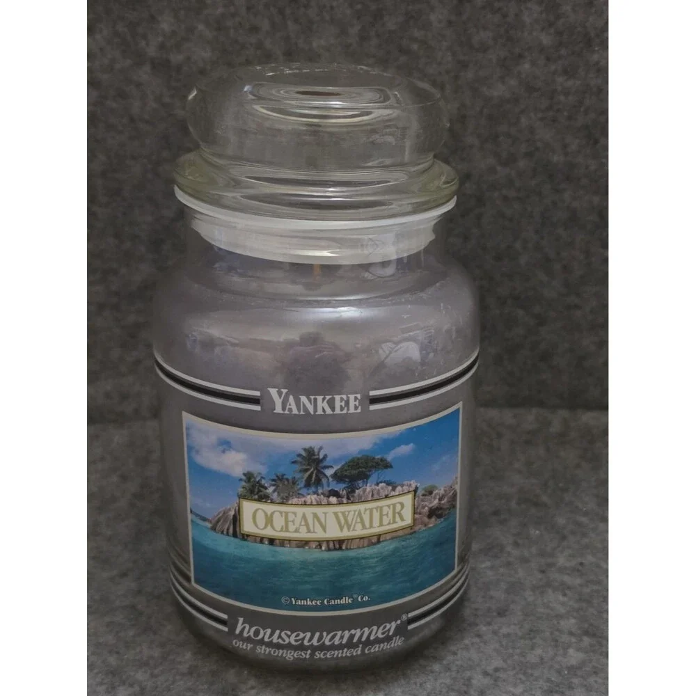 Yankee Candle Ocean Water Black Band 22 Oz Large Jar Candle